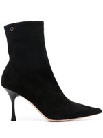 Gianvito Rossi bottines Dunn 85 mm en daim - Noir