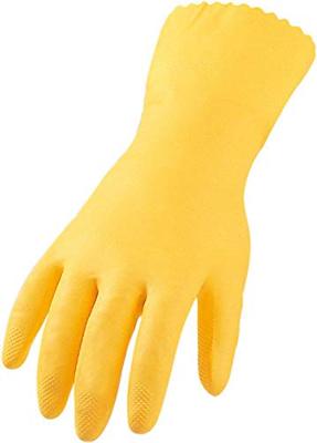 Asatex HS 9 Latex Huishoudelijke Handschoenen Vollbeschichtet, Geel, maat 9