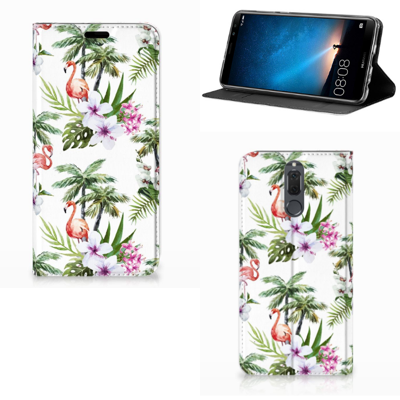 Huawei Mate 10 Lite Hoesje maken Flamingo Palms Huawei Mate 10 Lite Hoesje maken Flamingo Palms