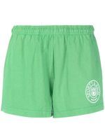 Sporty & Rich short de sport en coton à logo brodé - Vert