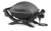 Weber Q1400 Elektrische Barbecue Met Tafelblad En Deksel | Draagbare & Compacte BBQ | Elektrische Outdoor Barbecue - Grijs (52020074)