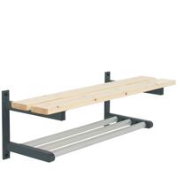 VAN ESCH Tertio BWS - Zwevende kleedkamerbank met schoenenrooster