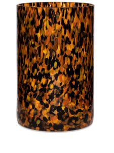 Stories of Italy vase Macchia Leopard (20 cm) - Noir