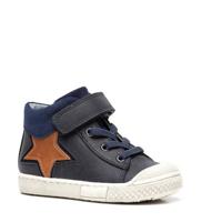 Scapino TwoDay hoge leren sneakers donkerblauw