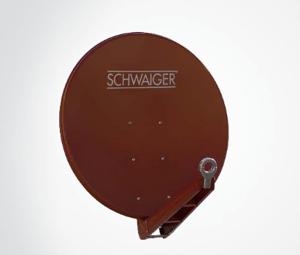 Schwaiger SPI085PR Satellietschotel 85 cm Reflectormateriaal: Aluminium Steenrood