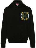 Kenzo hoodie en coton à logo brodé - Noir