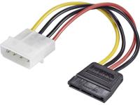Renkforce Stroom Adapter [1x IDE-stroomstekker 4-polig - 1x SATA-stroombus] 0.12 m Zwart, Rood, Geel