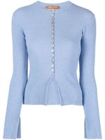 Rejina Pyo cardigan Ula en maille nervurée - Bleu