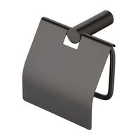 Toiletrolhouder BWS Iron Inclusief Klep Gunmetal - thumbnail