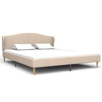 vidaXL Bedframe stof beige 180x200 cm