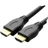 Schwaiger HDM0130053 HDMI-kabel HDMI Aansluitkabel HDMI-A-stekker, HDMI-A-stekker 1.30 m Zwart 4K UHD, Vergulde steekcontacten - thumbnail