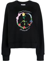 MOSCHINO JEANS sweat en coton à imprimé graphique - Noir