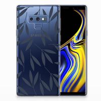 Samsung Galaxy Note 9 TPU Case Leaves Blue - thumbnail