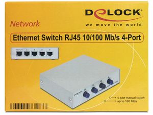 Delock 87588 Netwerk switch 4 poorten 100 MBit/s