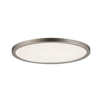 Paulmann 92946 LED-paneel Areo rond incl. 1x12 watt plafondlamp nikkel mat plafondlamp kunststof woonkamerlamp 3000 K