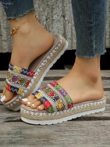 Pu Plain Summer Slide Sandals