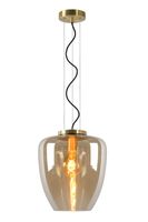 Lucide FLORIEN - Hanglamp - Ø 28 cm - 1xE27 - Amber