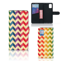 Samsung Galaxy A31 Telefoon Hoesje Zigzag Multi Color