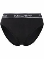 Dolce & Gabbana culotte à taille à logo - Noir - thumbnail