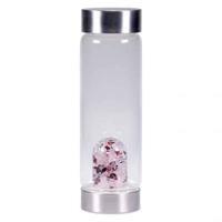 VitaJuwel ViA Edelsteen Waterfles Bergkristal, Rozenkwarts en Granaat - Love - 500 ml