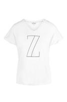 Zusss Basic t shirt met v hals Z wit M