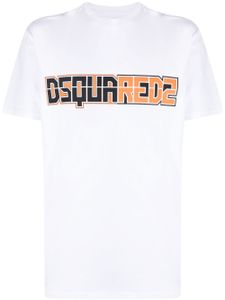 DSQUARED2 t-shirt en coton à logo imprimé - Blanc