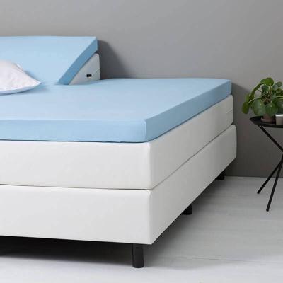 Dekbed Discounter DD Splittopper Hoeslaken Katoen Kleur: Blauw, 180 x 220 cm
