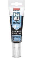 Soudal Fix - All Crystal | Lijm- en voegkit | Transparant | 125 ml - 131093