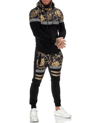 Heren joggingpak zwart - Bari - 1425 Heren joggingpak zwart - Bari - 1425