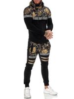 Heren joggingpak zwart - Bari - 1425