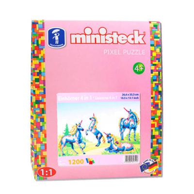 Ministeck Ministeck Eenhoorn, 1200 steentjes