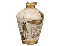 Nobby Egyptische pot aquariumornamenten, 12 x 12 x 17,5 cm