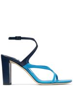 Jimmy Choo sandales Azie 85 mm à design bicolore - Bleu