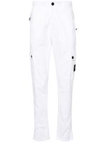 Stone Island pantalon slim à patch logo - Blanc