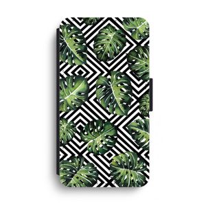 Geometrische jungle: iPhone XS Max Flip Hoesje