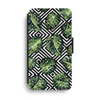 Geometrische jungle: iPhone XS Max Flip Hoesje - thumbnail