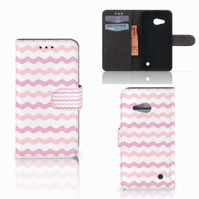 Microsoft Lumia 550 Telefoon Hoesje Waves Roze