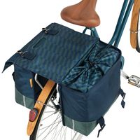 UrbanProof Urban Proof 40L dubbele fietstas blauw/groen