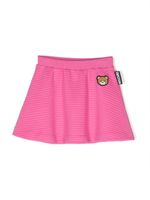 Moschino Kids jupe côtelé à motif Teddy Bear - Rose