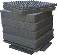 Peli 0371 Vervangende Schuimset, Origineel Accessoire Voor Peli-Beschermingskoffer, Compatibel Met Peli 0370 Cube Case, Kleur: Zwart