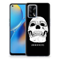 Silicone Back Case OPPO A74 4G Skull Eyes