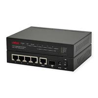 ROLINE Gigabit Ethernet Switch 6 Poorten (5x 10/100/1000 + 1x SFP, 4x PoE+)