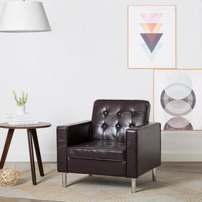 vidaXL Fauteuil kunstleer bruin