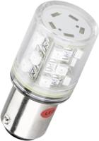 Barthelme 52190211 LED-Lampe Rot BA15d 24 V/DC, 24 V/AC 18lm