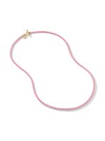 David Yurman collier en or jaune 14ct et acier inoxydable - Rose - thumbnail