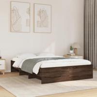 vidaXL Bedframe zonder matras bewerkt hout bruin eikenkleur 120x190 cm