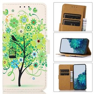 Glam Series Samsung Galaxy A53 5G Wallet Case - Bloeiende Boom / Groen