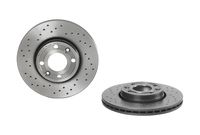 Remschijf BREMBO XTRA LINE BREMBO, Remschijftype: Geperforeerd / Geventileerd, u.a. für Dacia, Renault, Nissan, Lada - thumbnail