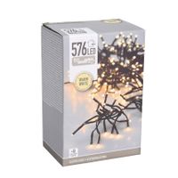 Clusterverlichting warm wit buiten 576 lampjes 400 cm   -