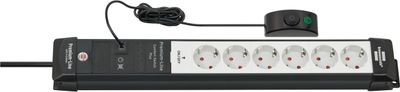 Brennenstuhl Premium-Line power uitbreiding 3 m 6 AC-uitgang(en) Binnen Zwart, Grijs